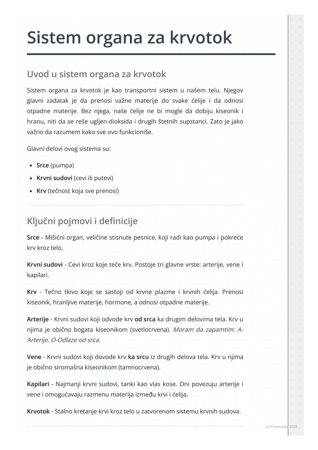 Sistem organa za krvotok