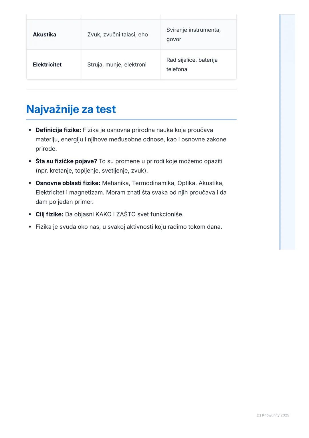 # Šta je fizika?

## Uvod: Šta je fizika?

Fizika je prirodna nauka koja proučava prirodu i njene zakone. To zvuči
komplikovano, ali je u st