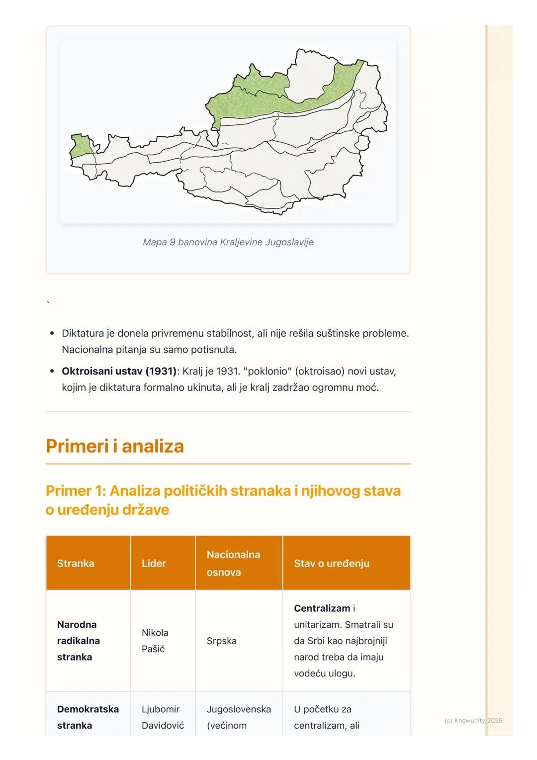 # Unutrašnja politika i
nacionalno pitanje

Uvod u unutrašnju politiku Kraljevine
Jugoslavije

Nakon Prvog svetskog rata, stvorena je Kralje