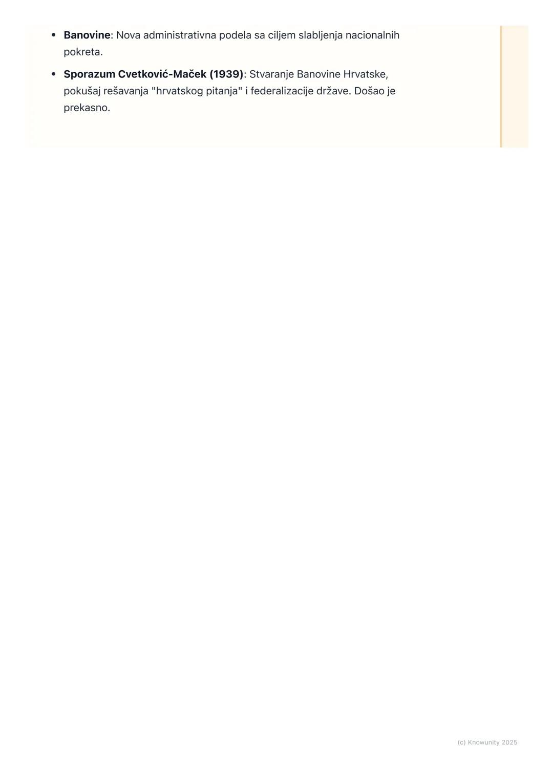 # Unutrašnja politika i
nacionalno pitanje

Uvod u unutrašnju politiku Kraljevine
Jugoslavije

Nakon Prvog svetskog rata, stvorena je Kralje