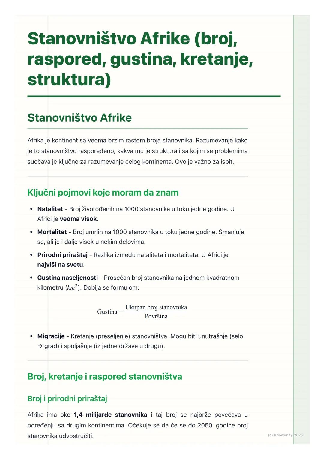 # Stanovništvo Afrike (broj, 
raspored, gustina, kretanje,
struktura)

Stanovništvo Afrike

Afrika je kontinent sa veoma brzim rastom broja 