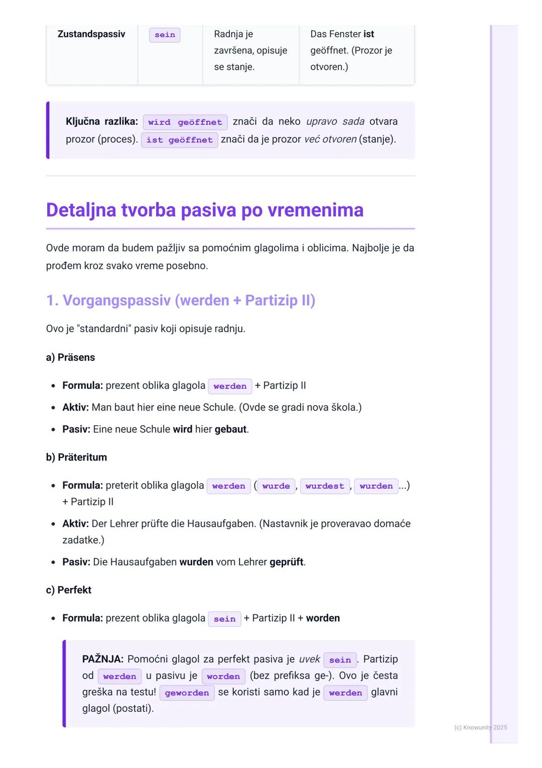 # Pasiv (Sve vrste i vremena)

Uvod i pregled pasiva

Pasiv se koristi kada radnja (šta se dešava) ili stanje (kakav je rezultat) važnije od