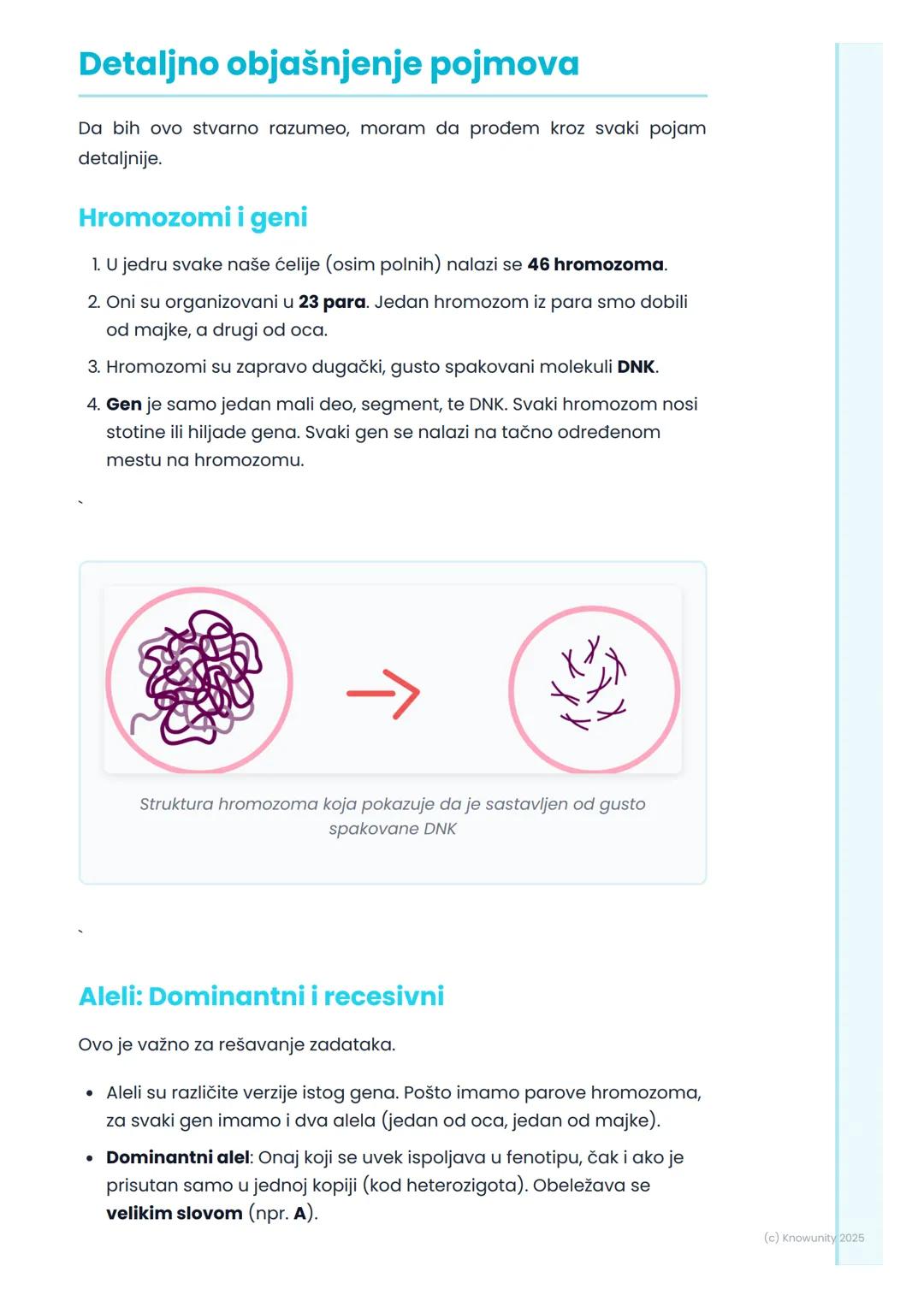 # Osnovni pojmovi genetike

## Uvod u osnovne pojmove genetike

Genetika je nauka o nasleđivanju i promenljivosti (varijabilnosti)
osobina k