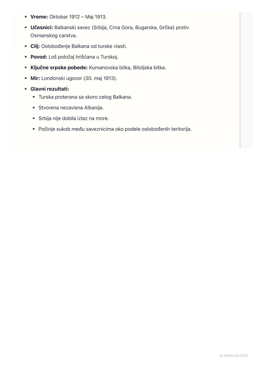 # Prvi balkanski rat

Uvod u Prvi balkanski rat

Prvi balkanski rat je bio sukob koji se vodio od oktobra 1912. do maja 1913.
godine. U njem