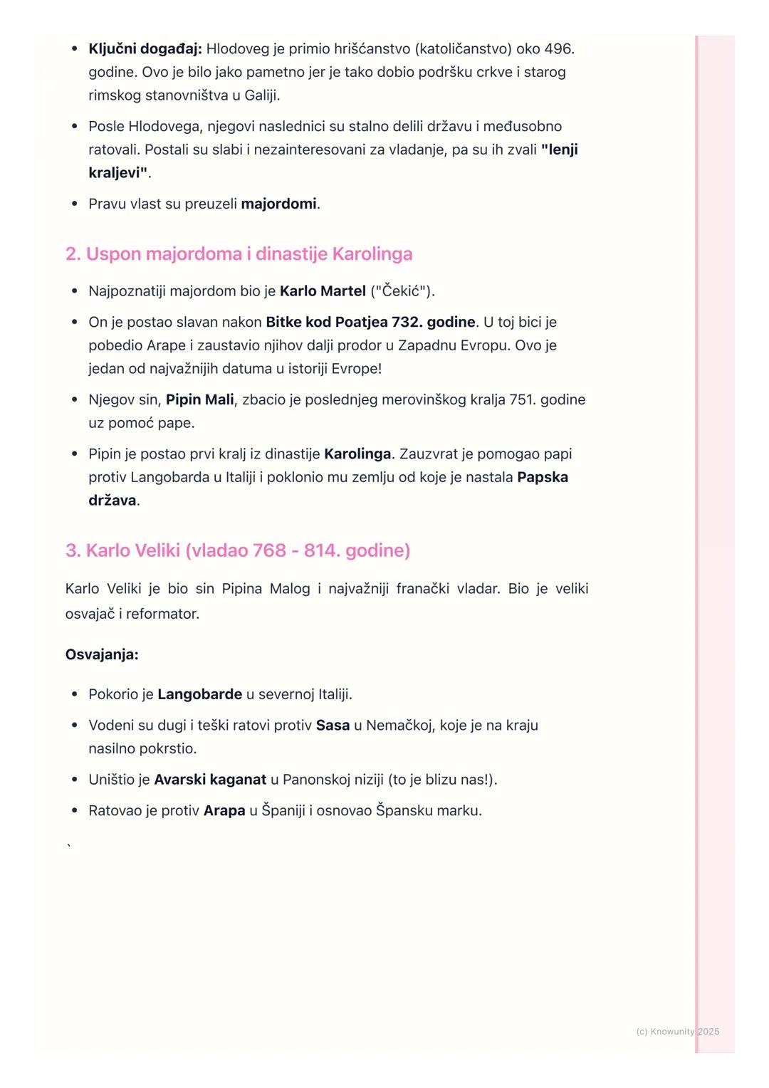 # Franačka država i Karlo Veliki

Uvod: Ko su bili Franci?

Franačka država je bila najmoćnija država u Zapadnoj Evropi tokom ranog
srednjeg