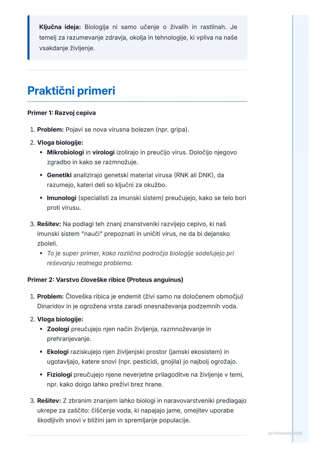 # Kaj je biologija?

## Kaj sploh je biologija?

Biologija je naravoslovna veda, ki preučuje življenje in žive organizme. Ime
izvira iz gršk