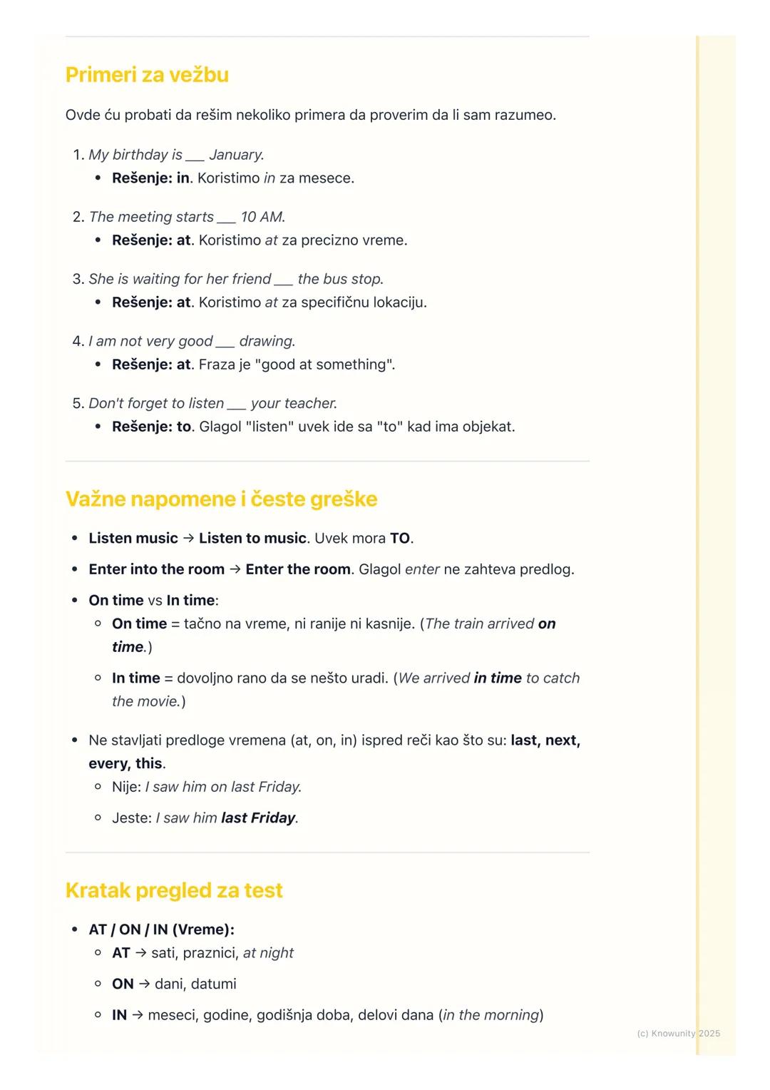 # Predlozi (Prepositions)

Predlozi (Prepositions) - Uvod

Predlozi su kratke reči (kao što su in, on, at, for, to, from) koje obično stoje
