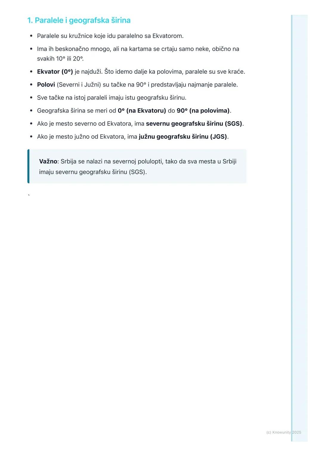 # Geografska mreža i koordinate

Geografska mreža - uvod

Geografska mreža je sistem zamišljenih linija na Zemlji koje nam pomažu da
odredim