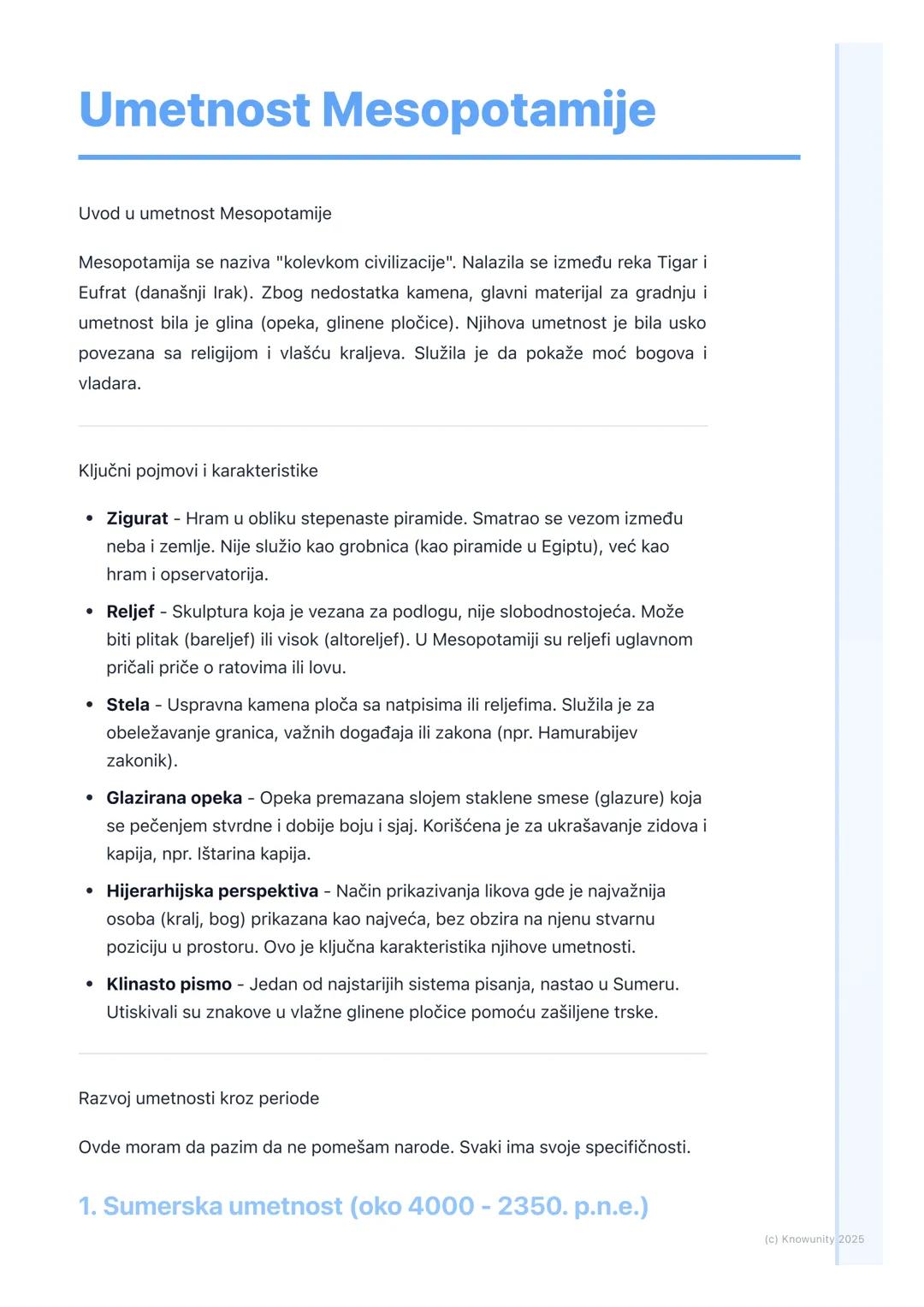 Umetnost Mesopotamije