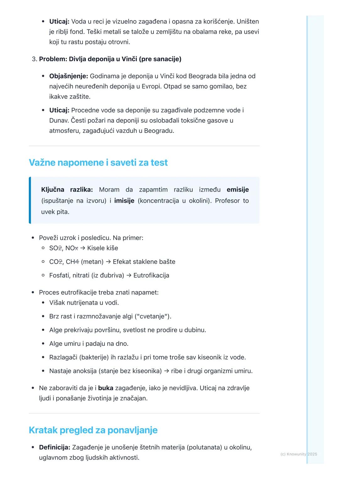 # Zagađenje životne sredine

Uvod u zagađenje životne sredine

Zagađenje životne sredine je unošenje štetnih materija, koje se nazivaju
zaga