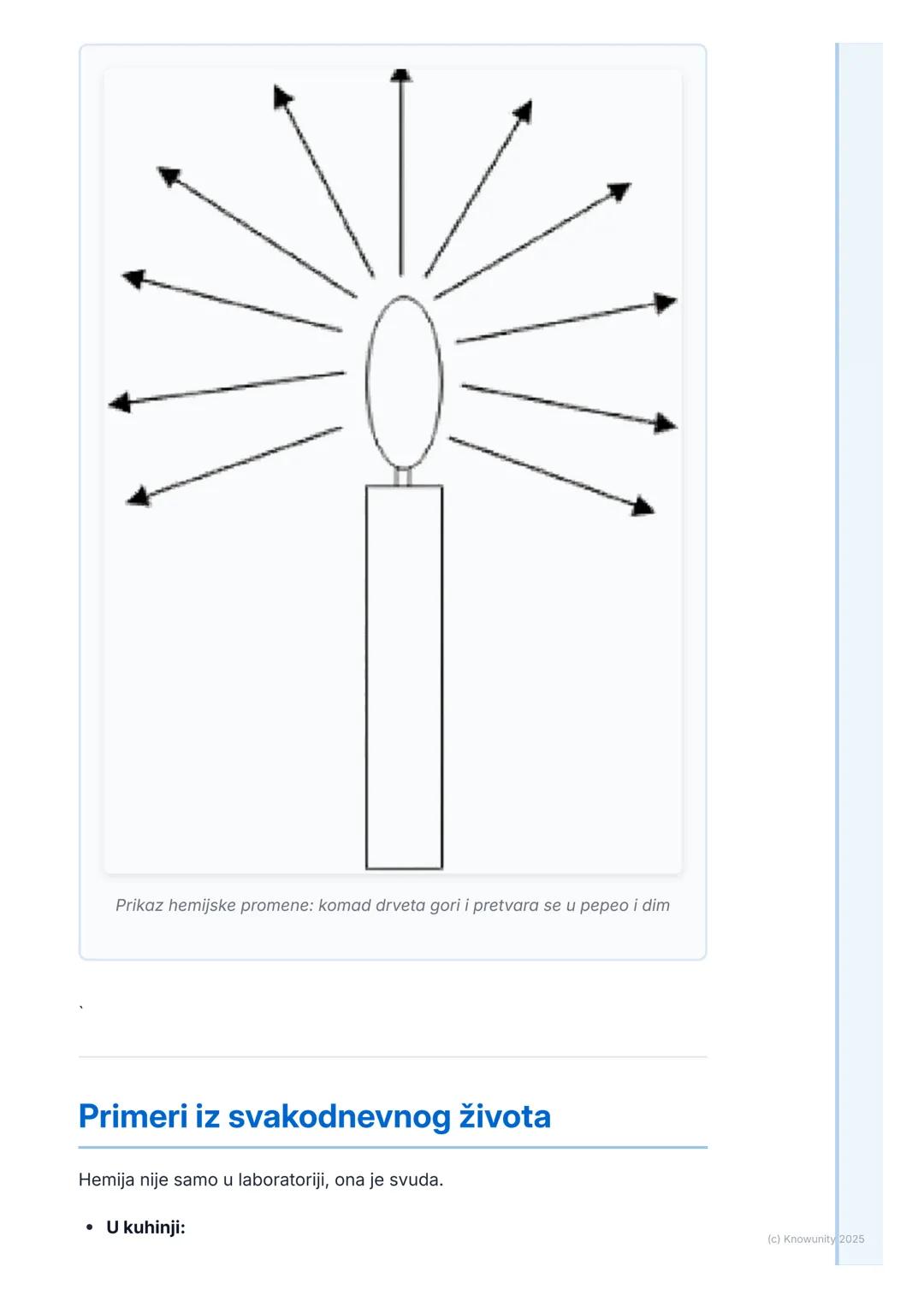 # Šta je hemija?

Uvod: Šta je hemija?

Hemija je prirodna nauka koja proučava supstance od čega su
napravljene, kakve su njihove osobine i 