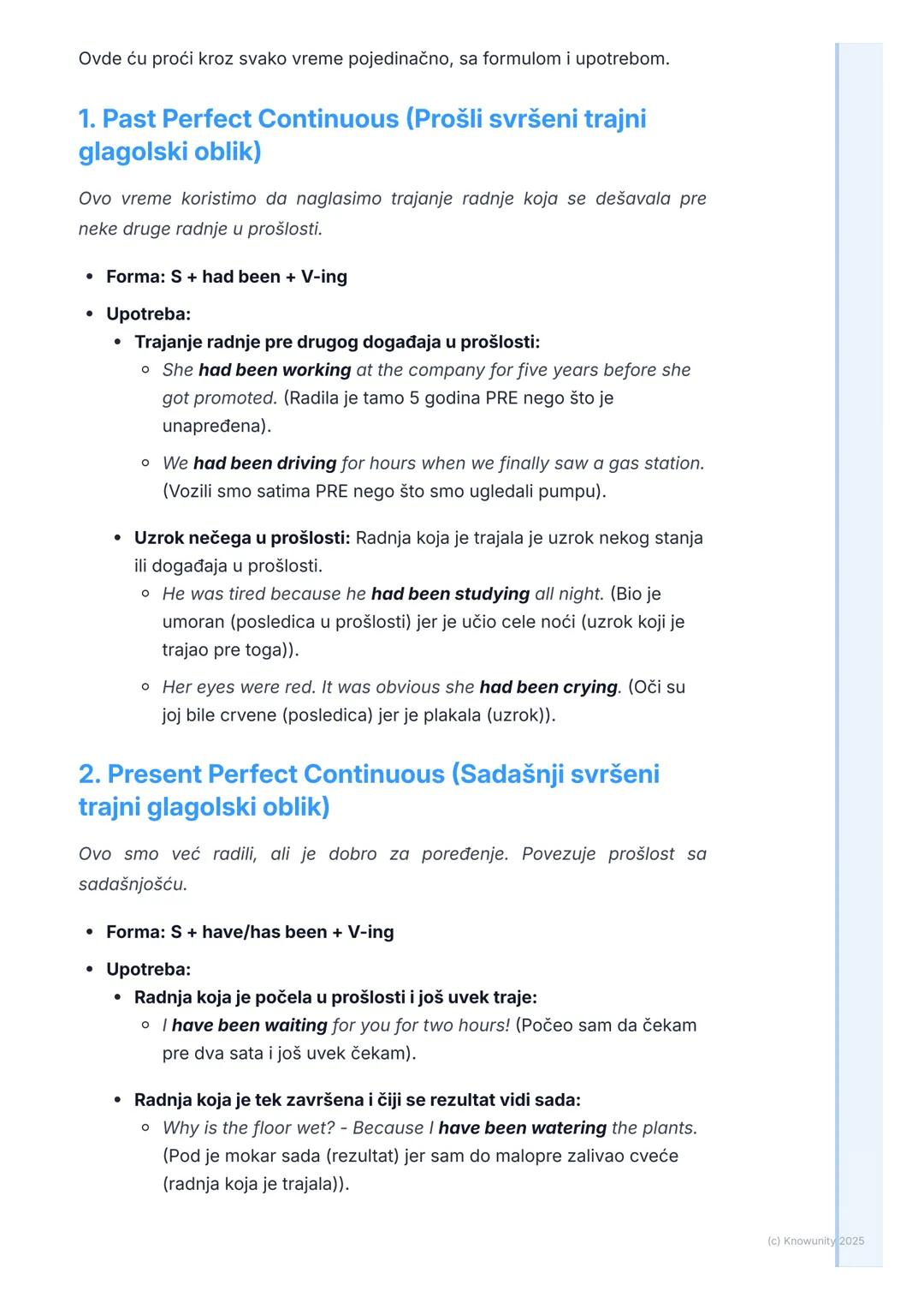 # Složena vremena i njihova
upotreba

Uvod u složena vremena

Ovo su vremena koja kombinuju "perfect" i "continuous" aspekte. Zovu se
još i 