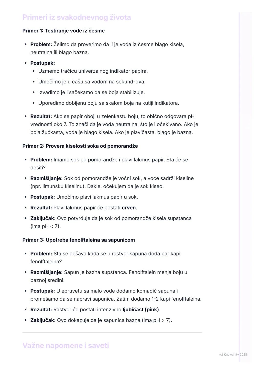 # pH-skala i indikatori

Uvod i značaj

pH-skala je način da izmerimo koliko je neki vodeni rastvor kiseo ili bazan.
Nije dovoljno reći da j