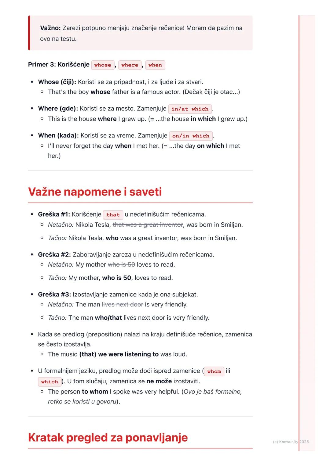 # Relativne rečenice

Uvod u relativne rečenice

Relativne rečenice (Relative Clauses) su zavisne rečenice koje nam daju više
informacija o 