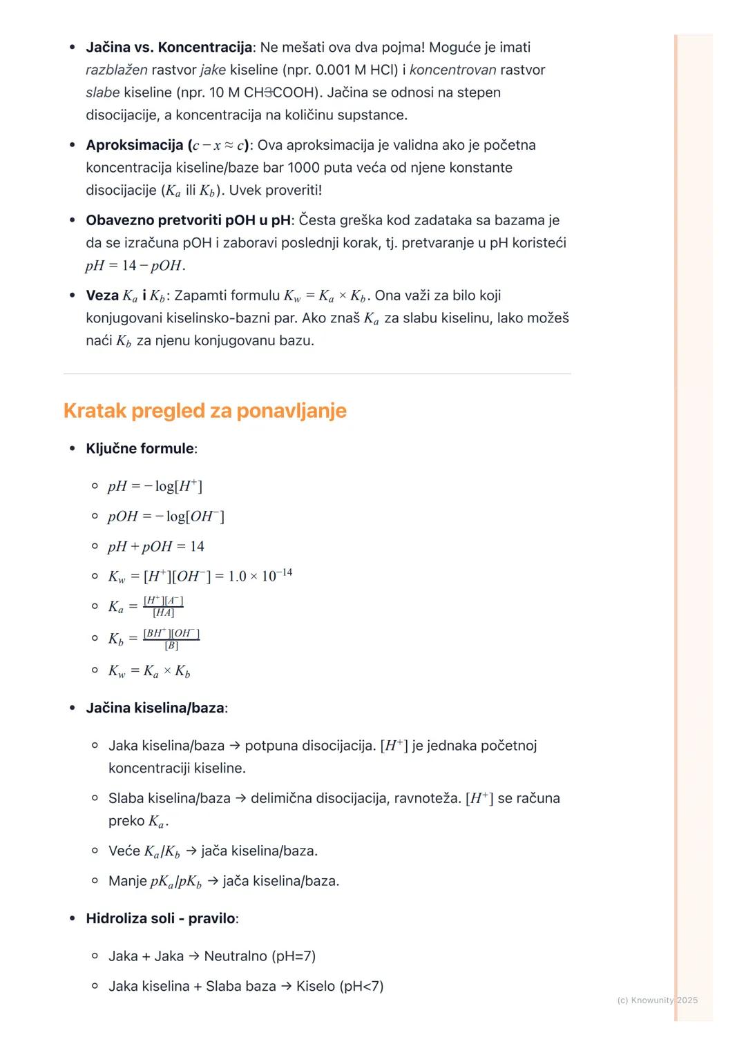 # Jačina kiselina i baza i pH

## Uvod u jačinu kiselina i baza i pH

Jačina kiselina i baza ne zavisi od njihove koncentracije, već od step