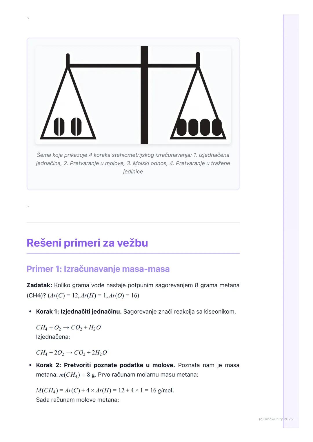 # Stehiometrijska izračunavanja

Uvod u stehiometrijska izračunavanja

Stehiometrija je deo hemije koji se bavi kvantitativnim odnosima izme