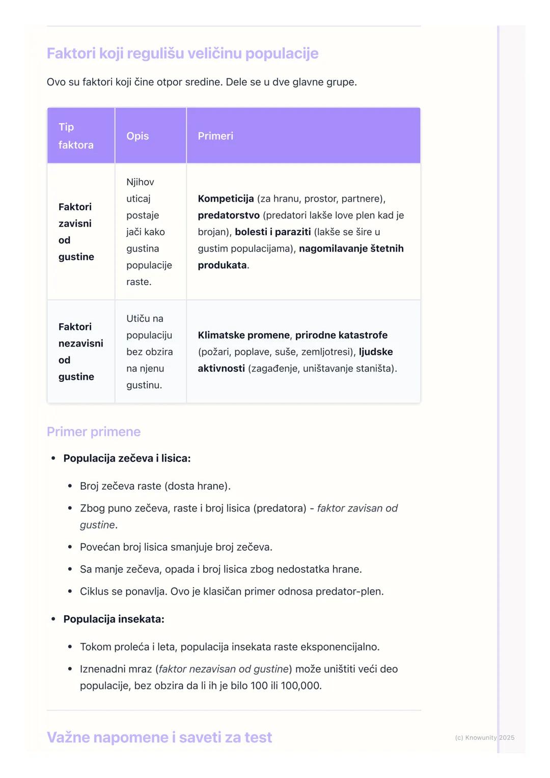 # Populacije

Uvod u populacije

Populacija je grupa jedinki iste vrste koje žive na istom prostoru u isto vreme
i koje su sposobne da se me