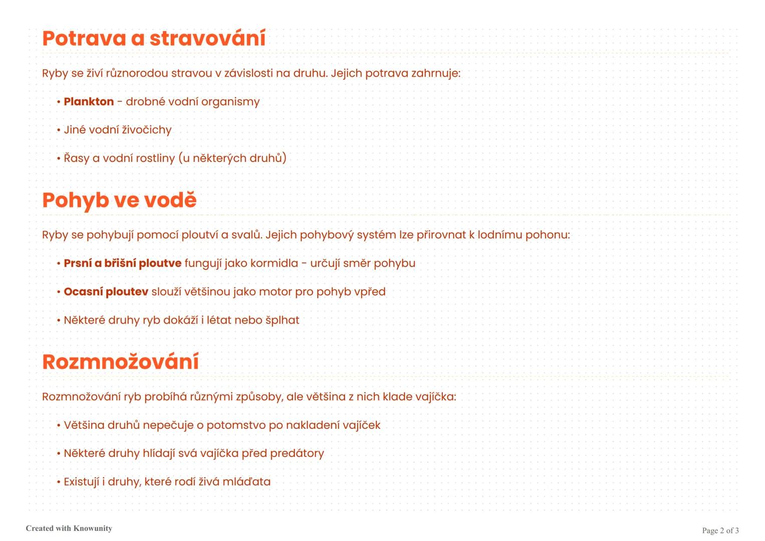 Ryby - základní charakteristika a zajímavosti
Přehled základních vlastností ryb, jejich způsobu života, pohybu a rozmnožování.
Ryby a jejich