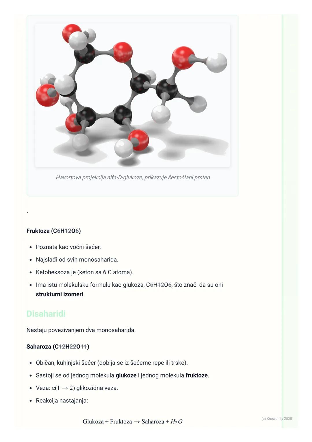 # Ugljeni hidrati (osnovno)

## Uvod i opšte karakteristike

Ugljeni hidrati su jedna od četiri glavne klase biološki važnih organskih jedin