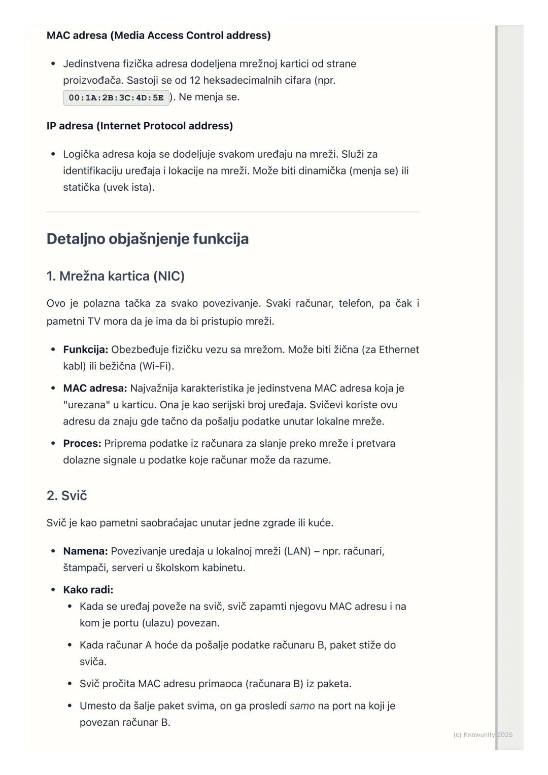 # Mrežna oprema

Uvod u mrežnu opremu

Mrežna oprema su svi fizički uređaji koji omogućavaju računarima i drugim
uređajima da se povežu i ko