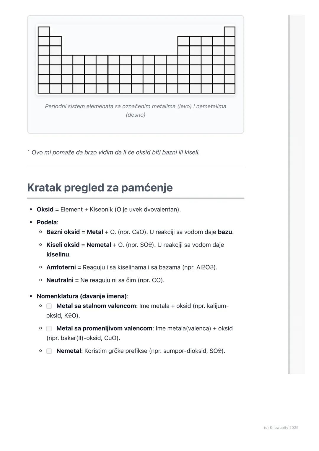 # Definicija i podela oksida

Definicija i podela oksida

Oksidi su jedinjenja koja su svuda oko nas. Voda (H2O) je vodonik-oksid, rđa
koju 