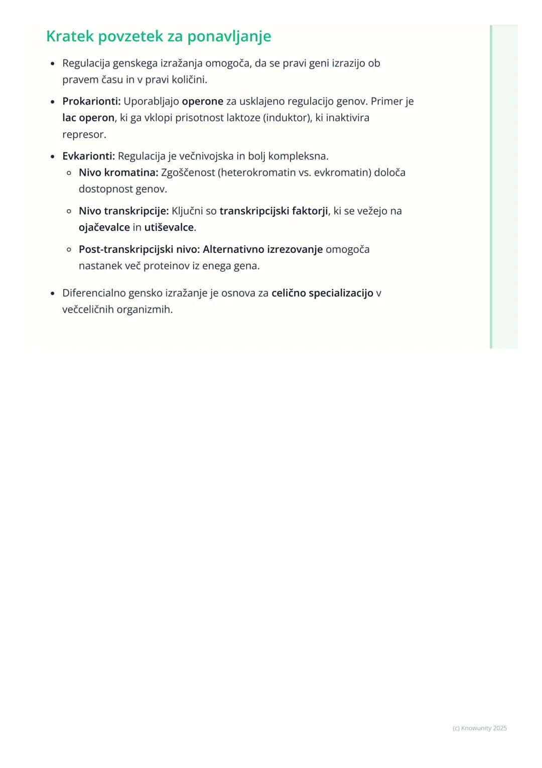 # Regulacija genskega izražanja

Uvod v regulacijo genskega izražanja

Vse celice v organizmu imajo enak dedni zapis (DNA), ampak niso vse e