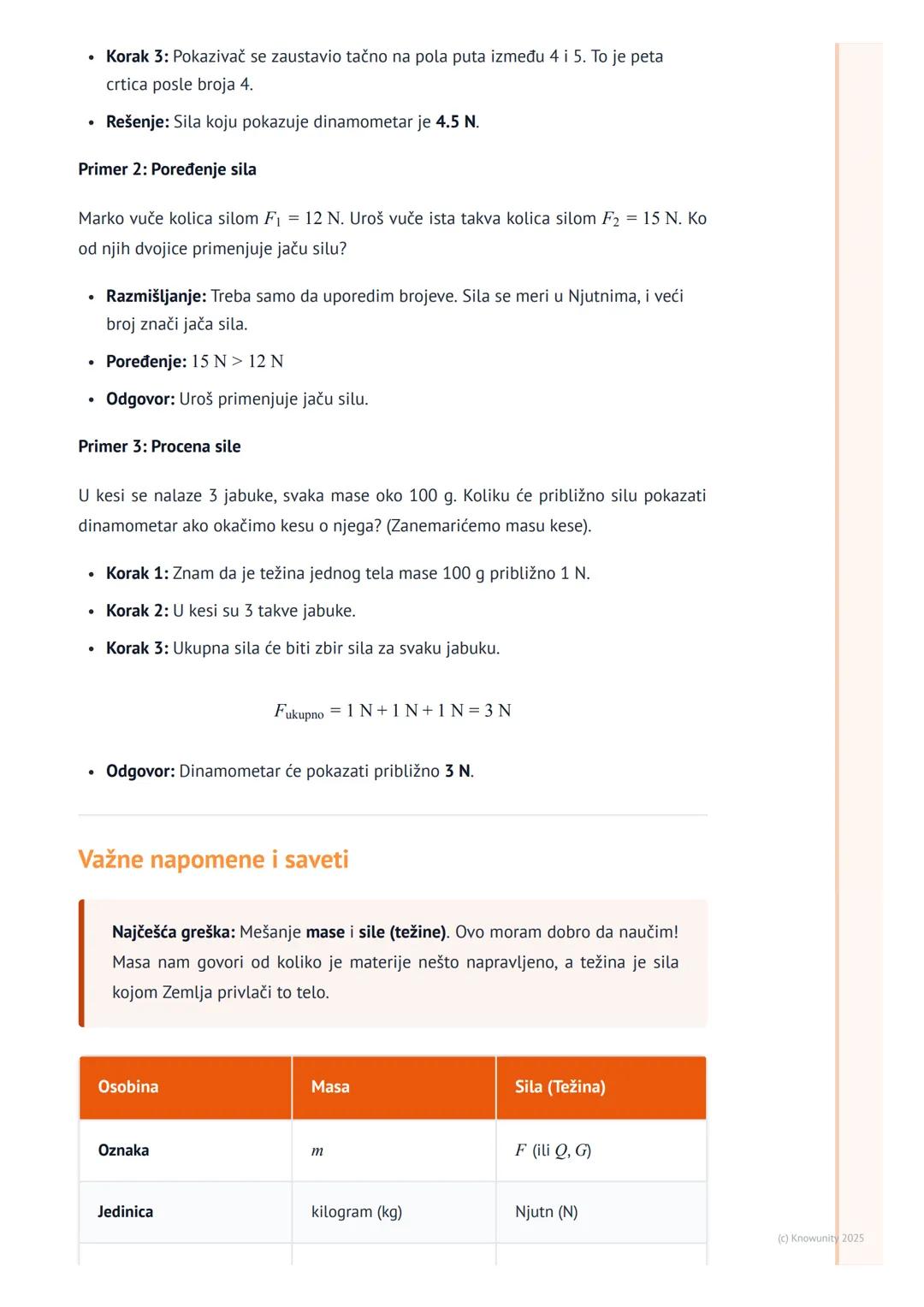 # Merenje sile

Uvod u merenje sile

Sile su svuda oko nas. Kada guramo vrata, šutiramo loptu ili podižemo ranac, mi
primenjujemo silu. Ali 