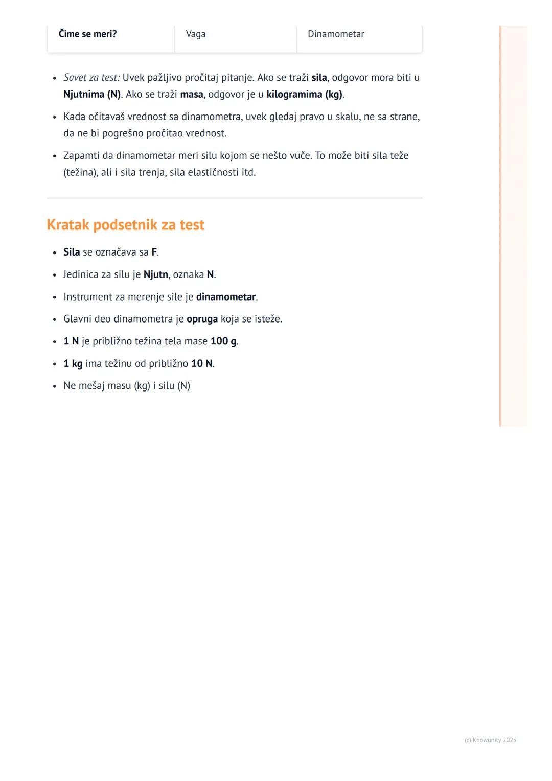 # Merenje sile

Uvod u merenje sile

Sile su svuda oko nas. Kada guramo vrata, šutiramo loptu ili podižemo ranac, mi
primenjujemo silu. Ali 
