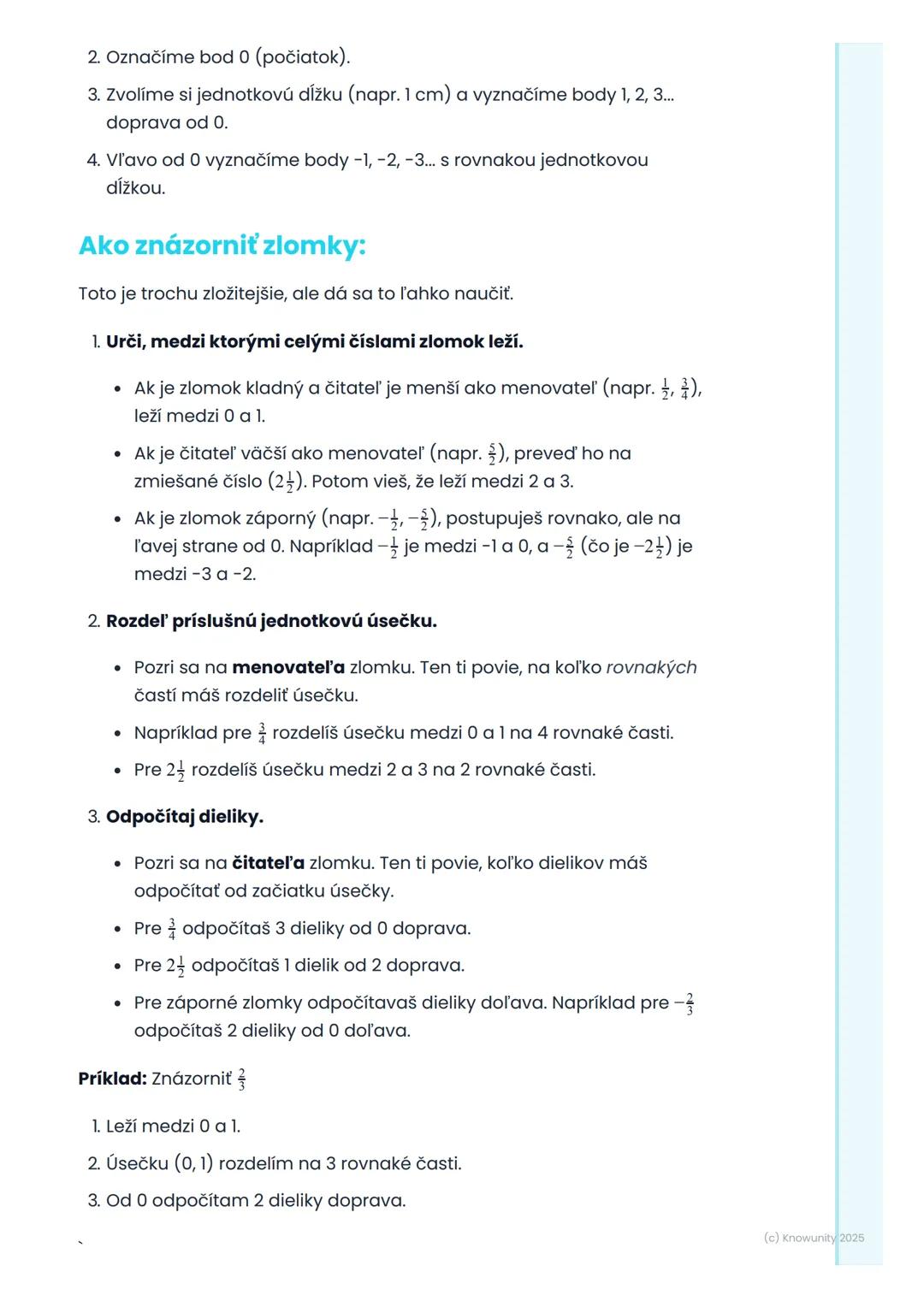 # Racionálne čísla na číselnej
osi

1. Prehľad / Úvod

Dnes si zopakujeme, ako umiestňovať racionálne čísla na číselnú os.
Racionálne čísla 