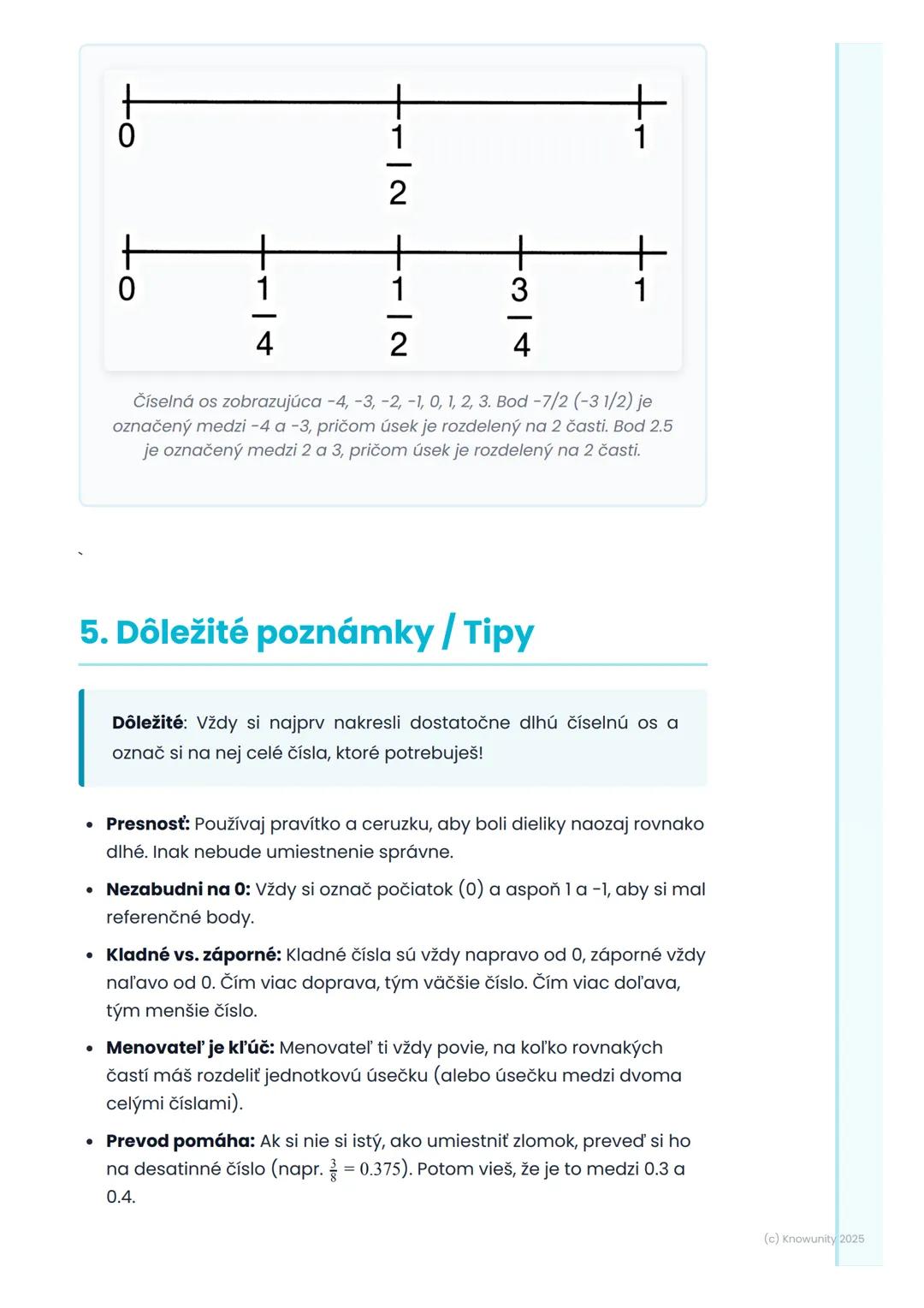 # Racionálne čísla na číselnej
osi

1. Prehľad / Úvod

Dnes si zopakujeme, ako umiestňovať racionálne čísla na číselnú os.
Racionálne čísla 