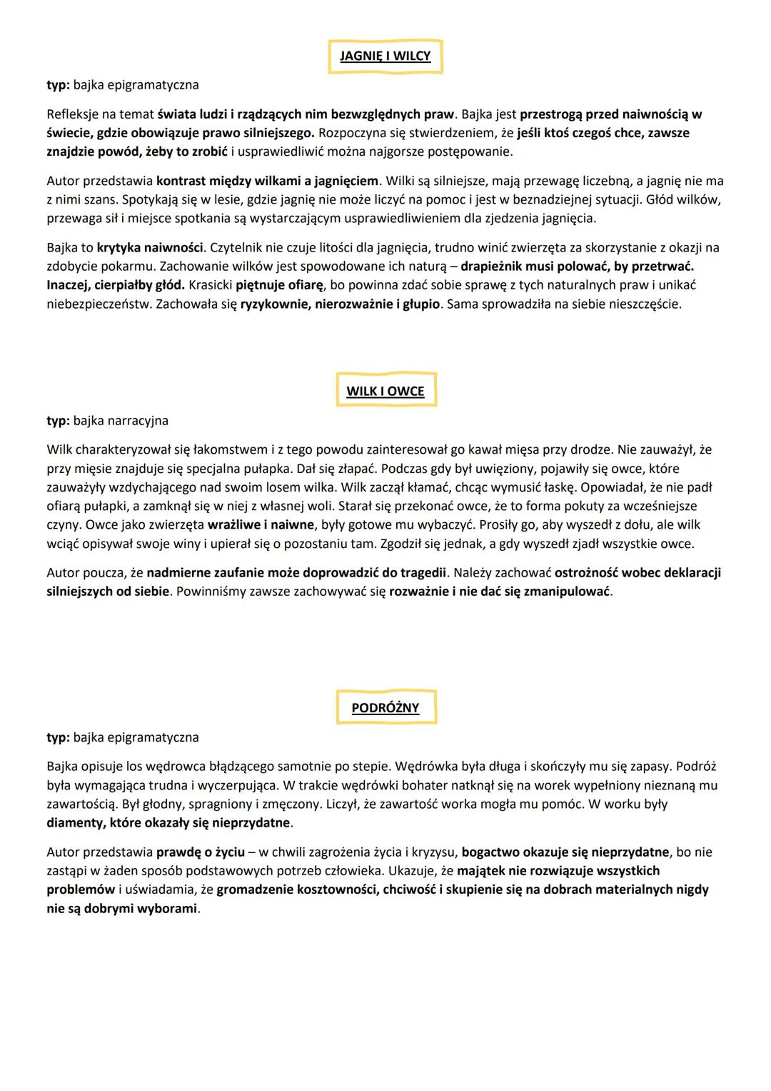 # Ignacy Krasicki

CECHY CHARAKTERYSTYCZNE SATYR:

- karykaturalność postaci, deformacja rzeczywistości w celu ukazania zjawisk negatywnych
