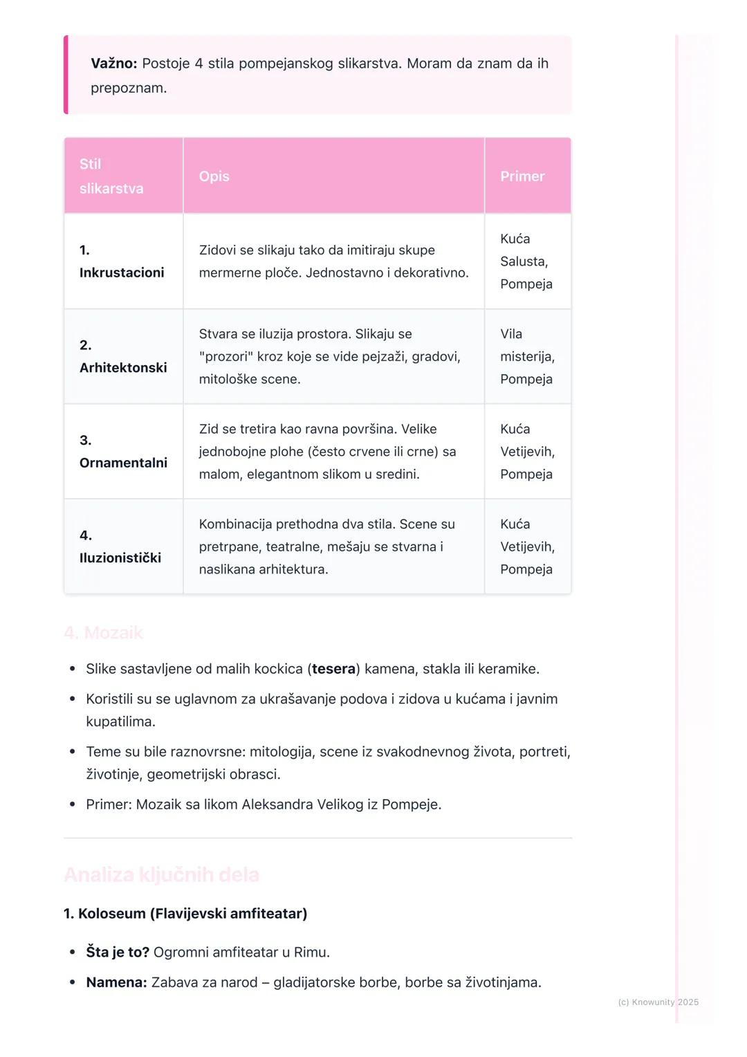 # Umetnost starog Rima

Uvod u rimsku umetnost

Rimska umetnost se razvijala od 6. veka p.n.e. do 4. veka n.e. Nije nastala ni iz
čega na nj