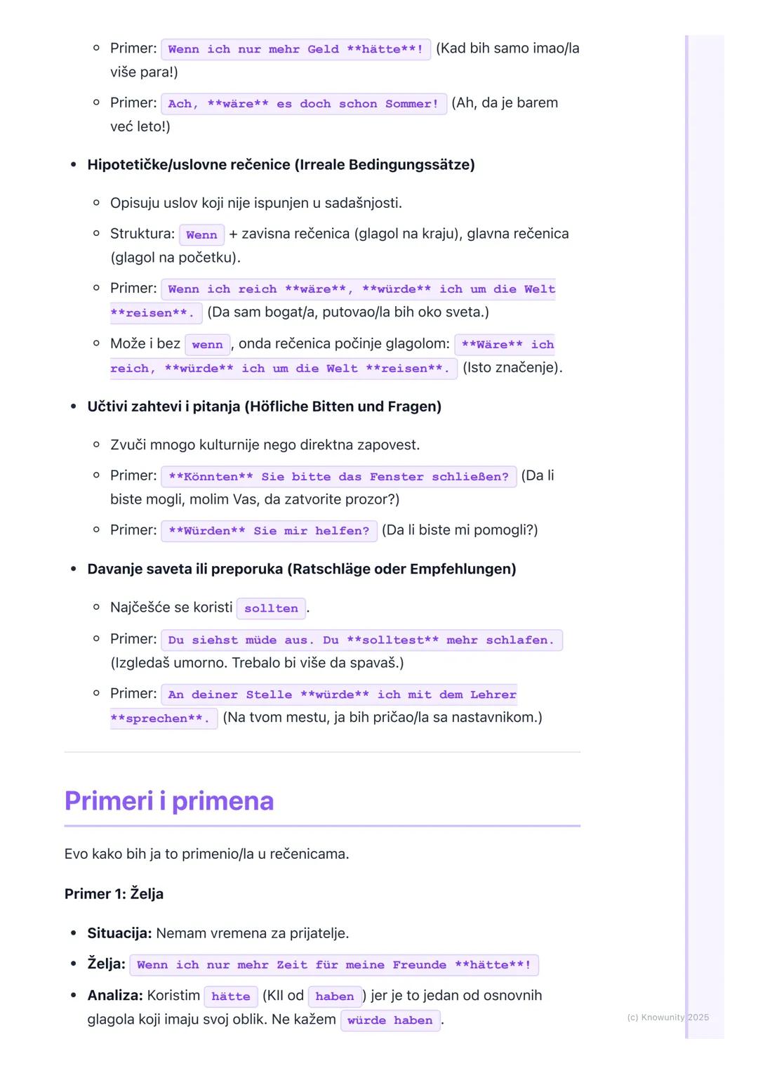 # Konjunktiv II za želje i
hipotetičke situacije

Uvod u Konjunktiv II

Konjunktiv II je glagolski način koji koristimo da izrazimo nešto št