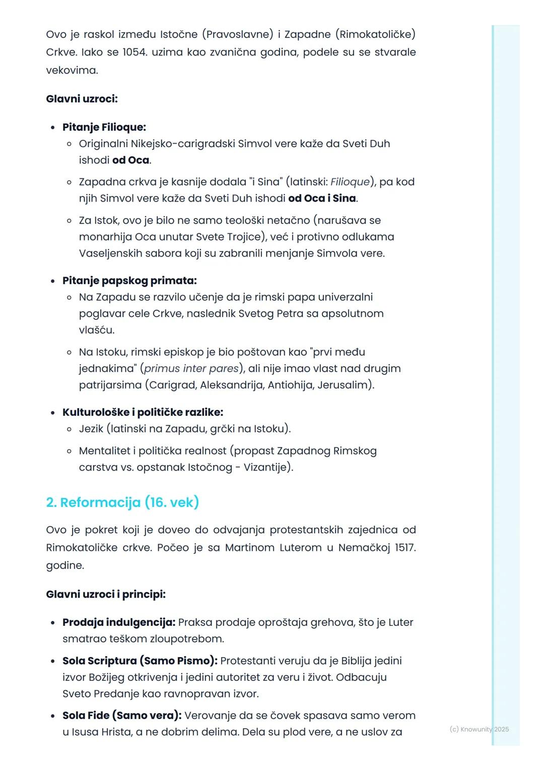 # Pravoslavlje i druge
hrišćanske Crkve

Uvod u podelu hrišćanstva

Hrišćanska Crkva, iako je u početku bila jedinstvena, tokom istorije je
