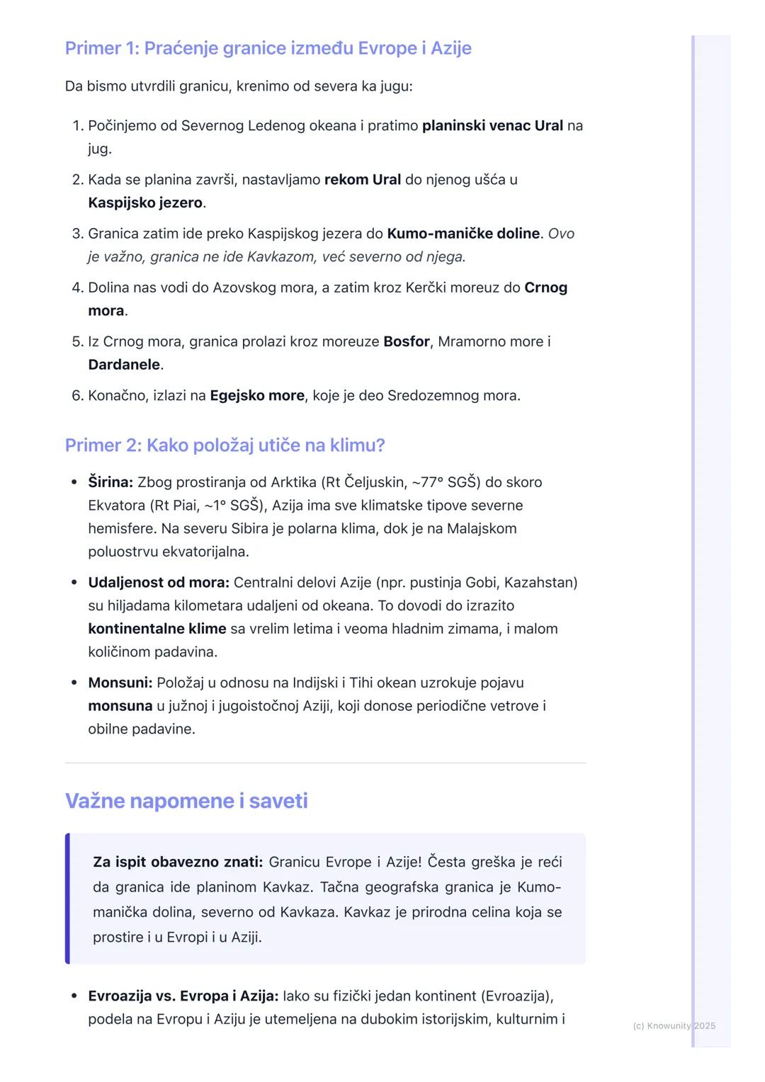 # Geografski položaj, granice i
veličina Azije

Geografski položaj, granice i veličina Azije

Azija je najveći i najnaseljeniji kontinent na