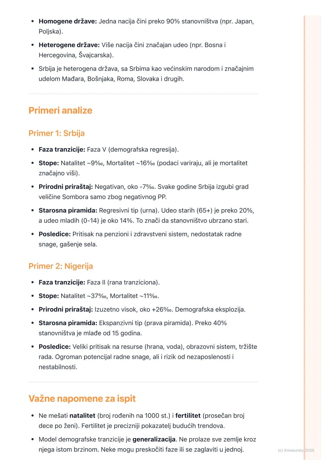 # Demografska tranzicija i
struktura stanovništva

Demografska tranzicija

Demografska tranzicija je model koji opisuje istorijske promene u