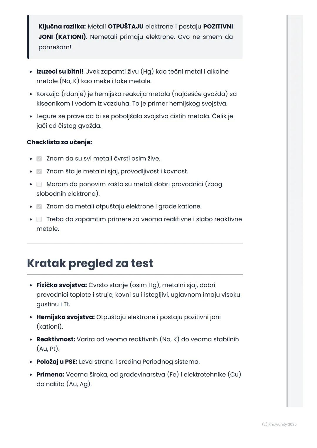 # Opšte karakteristike metala

Opšte karakteristike metala

Metali su velika grupa elemenata koje srećemo svaki dan. Nalaze se na
levoj stra