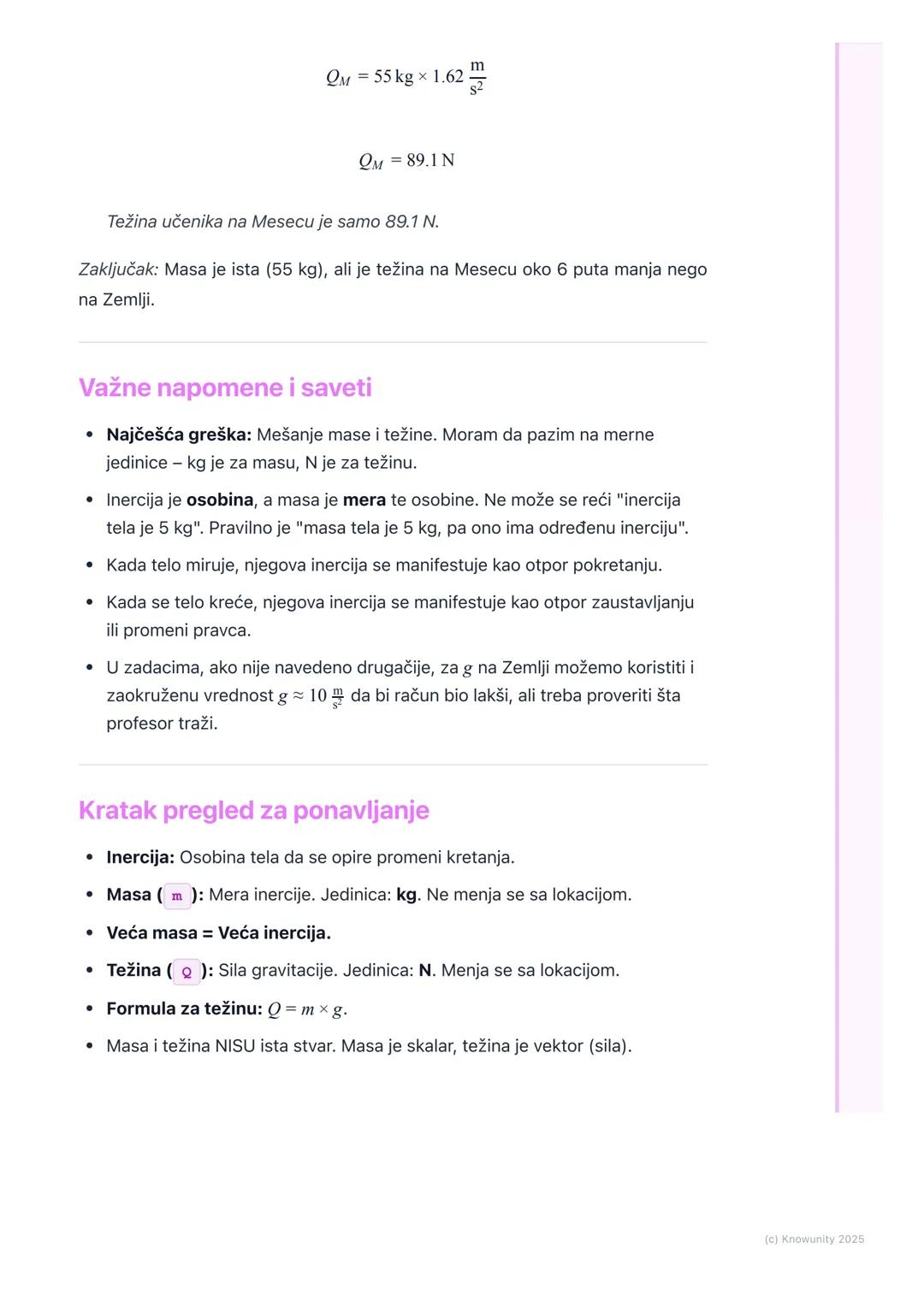 # Masa i inercija

Uvod u masu i inerciju

Ovo je deo Dinamike, proučavamo zašto se tela kreću. Masa i inercija su
osnovni pojmovi. Inercija