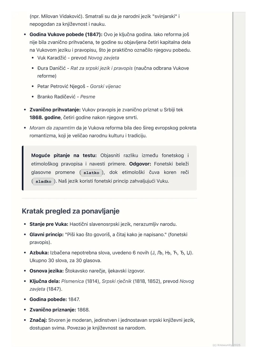 # Vukova reforma i
# standardizacija jezika

Uvodni deo i značaj reforme

Vukova reforma jezika i pravopisa predstavlja najznačajniju prekre