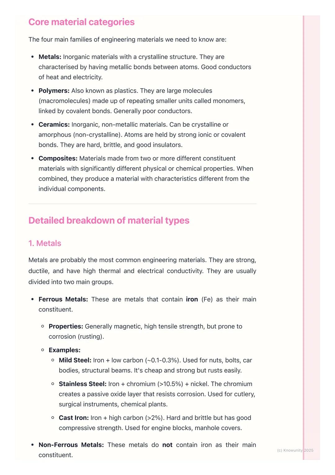 # Classification of Materials

Introduction to material classification

Understanding how to classify materials is fundamental in engineerin