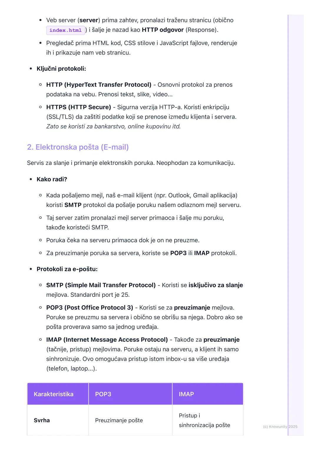 # Servisi Interneta

Uvod u servise interneta

Internet servisi su u suštini programi i protokoli koji nam omogućavaju da
koristimo internet