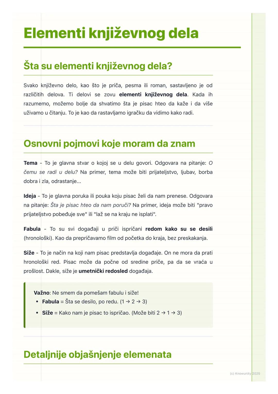 Elementi književnog dela