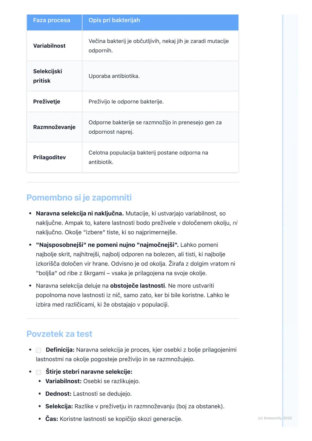 # Naravna selekcija

Kaj je naravna selekcija?

To je glavni mehanizem evolucije, ki ga je opisal Charles Darwin. V bistvu gre
za proces, kj