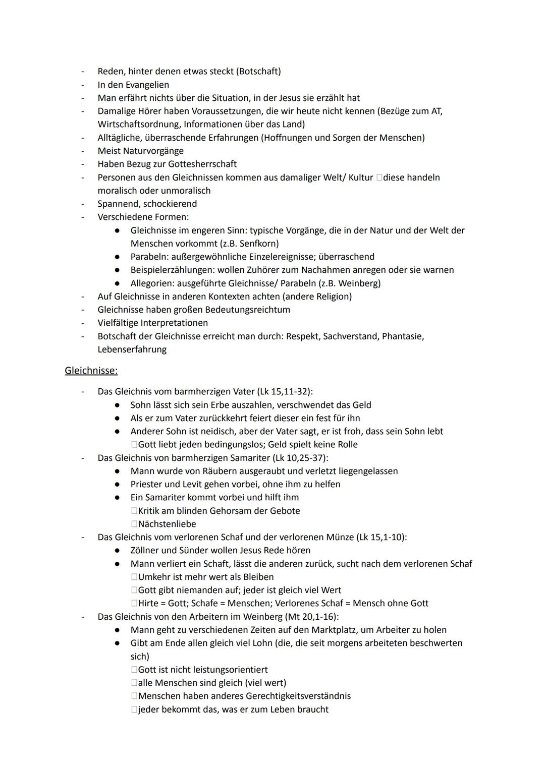 Religion Abiturstoff

Q1: Jesus Christus- das menschgewordene Wort Gottes: Die Reich-Gottes-Botschaft, Die
Auferstehung Jesu (Hoffnung über 