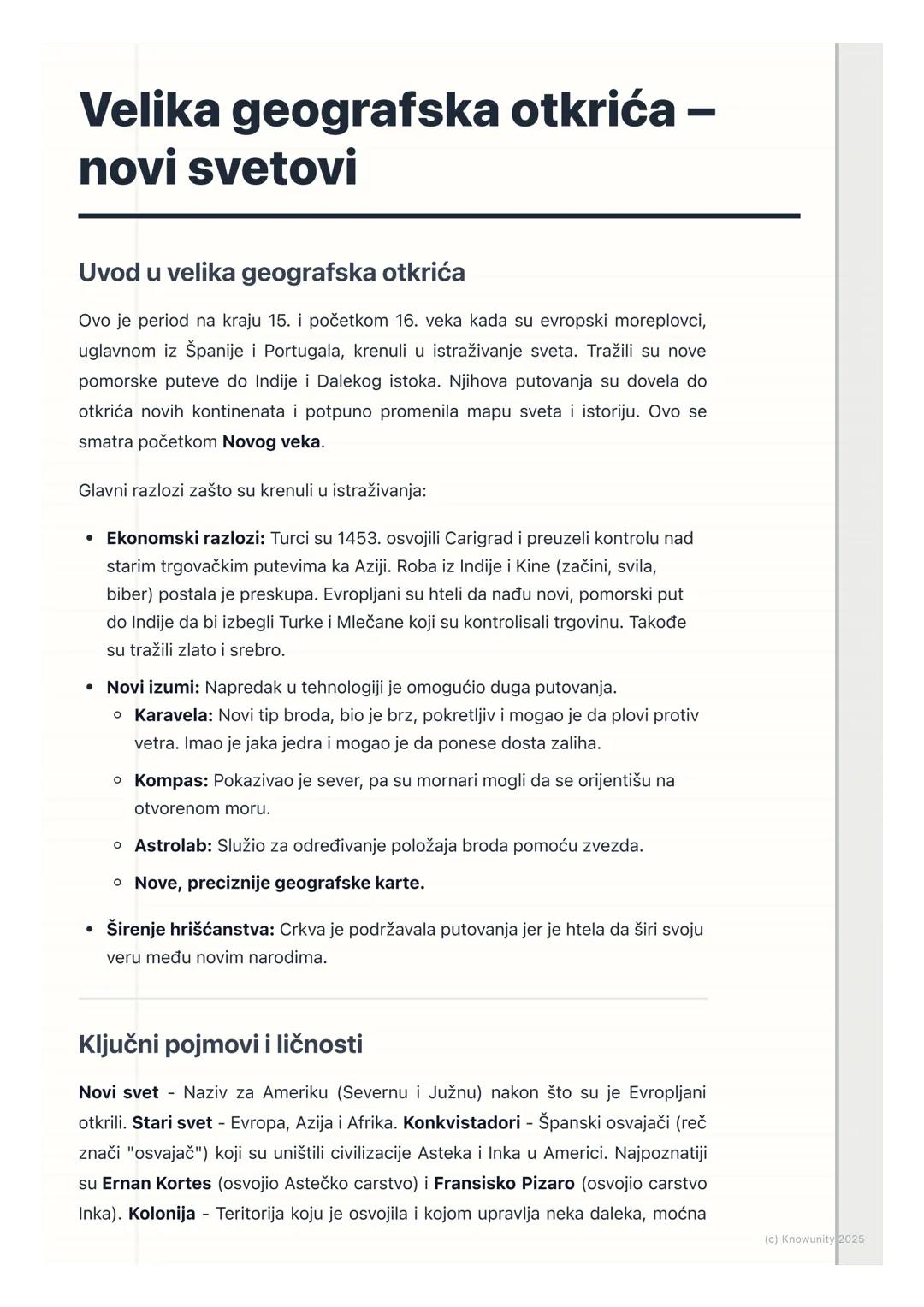 Velika geografska otkrića – istraži nepoznate svetove