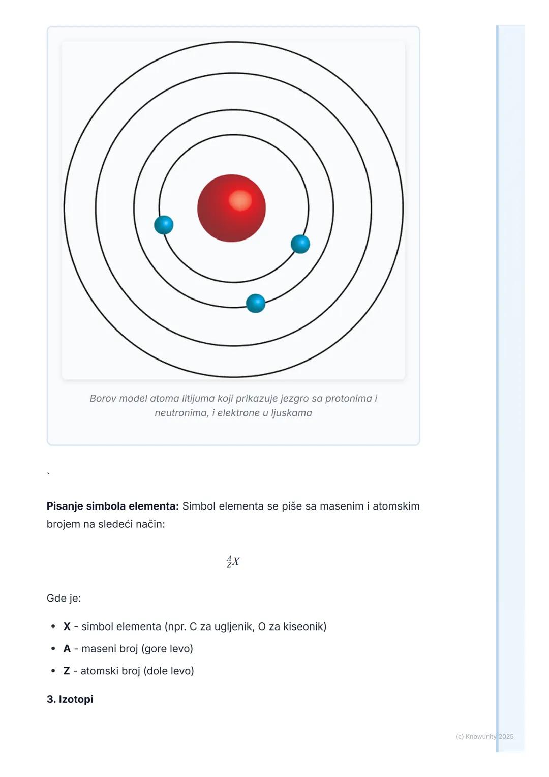 # Građa atoma

## Uvod u građu atoma

Sve što nas okružuje, sva materija, sastoji se od atoma. Atom je osnovna
jedinica hemijskog elementa. 