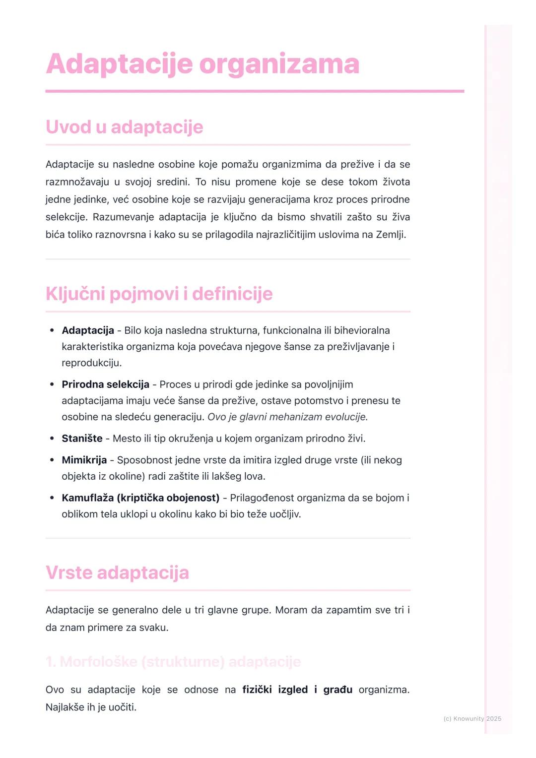 Adaptacije organizama