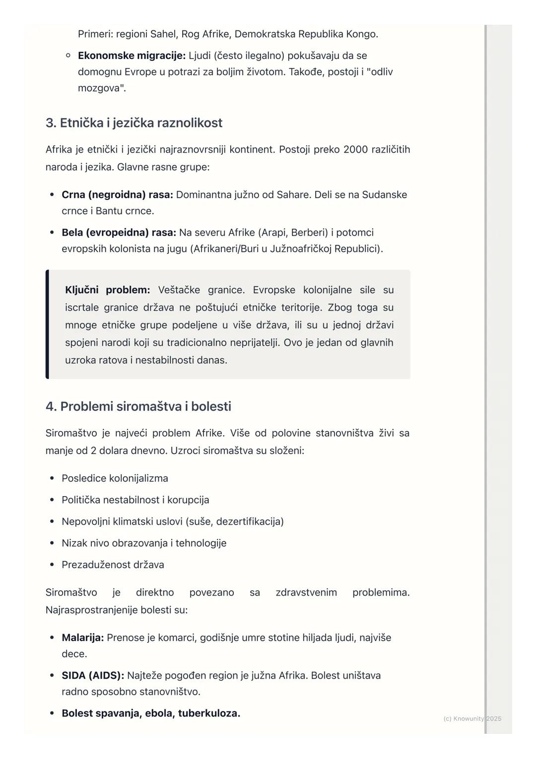 # Stanovništvo i naselja Afrike

Opšte odlike stanovništva Afrike

Afrika je drugi najmnogoljudniji kontinent, odmah posle Azije. Ima preko 