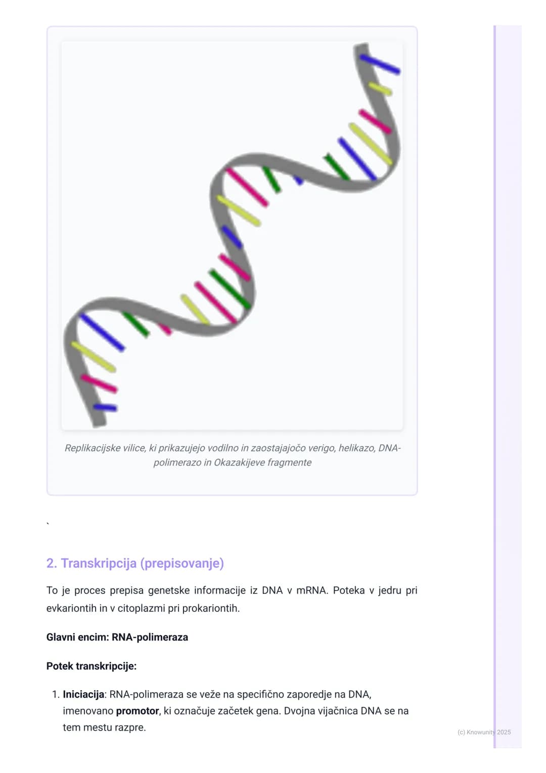 # Potek genskega izražanja

Pregled osrednje dogme molekularne biologije

Osrednja dogma opisuje pretok genetske informacije znotraj biološk