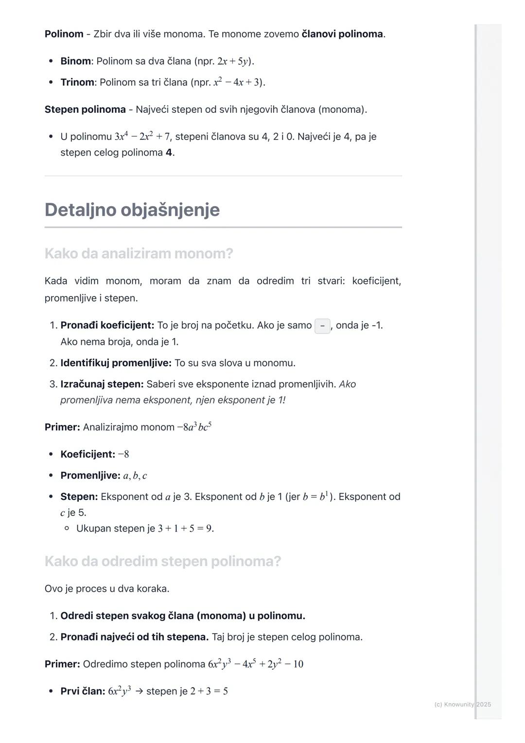 # Pojam monoma i polinoma

Uvod u algebarske izraze: monomi i
polinomi

Ovo je početak algebarskih izraza. U suštini, učimo kako da radimo s